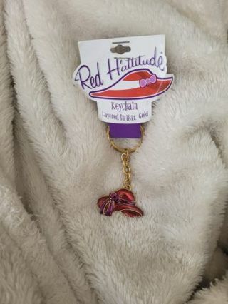 RED FUN HAT KEYCHAIN