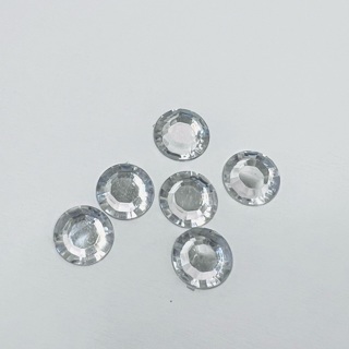 Round 16mm Faceted Clear Gems Embellishments Flat Backs 