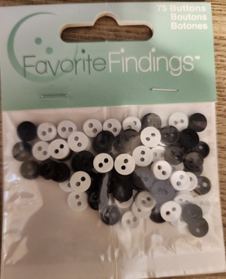 NEW - Favorite Findings - Buttons - 75 in package 