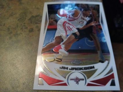 2005 TOPPS CHROME JIM JACKSON HOUSTON ROCKETS BASKETBALL CARD# 81