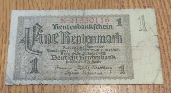 1937 Germany 1 Mark