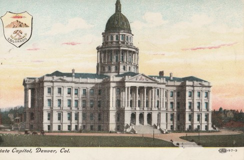 Vintage Unused Postcard: x: State Capitol, Denver, CO