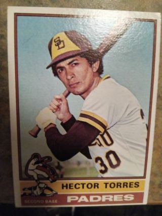 1976 TOPPS HECTOR TORRES SAN DIEGO PADRES BASEBALL CARD# 241