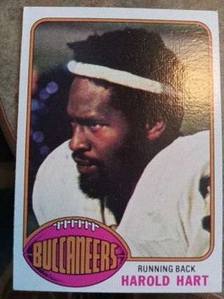 1976 TOPPS HAROLD HART TAMPA BAY BUCCANEERS FOOTBALL CARD# 126