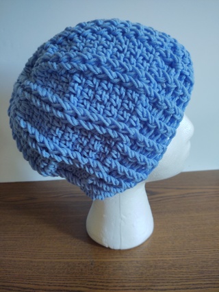 Hand Crocheted Ribbed Hat 