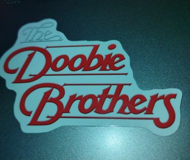 Doobie Brothers band sticker for water bottle laptop computer luggage