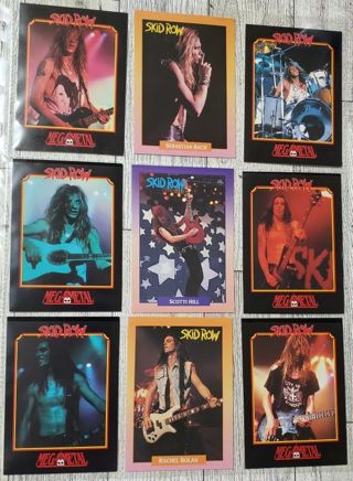 9 Skid Row 1991 Rock Cards