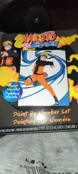 Naruto Shippuden Japanese Anime Paint by Numbers Art Set (Brand New