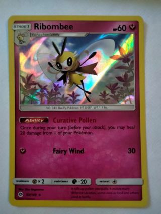 Ribombee 93/149 rare holo nm pokemon