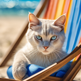 Listia Digital Collectible: Beach Cat