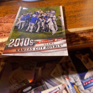 2020 topps 2010’s decade’s best teams Kansas City royals baseball card 