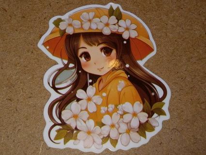 Girl Cute one big vinyl sticker no refunds regular mail Win 2 or more get bonus