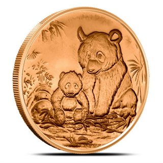 Panda Copper Round - 1 oz .999 Copper