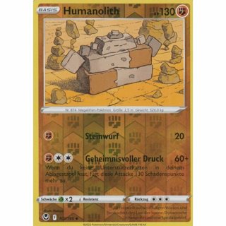  Tradingcard - Pokemon 2022 german Humanolith 101/195 REVERSE HOLO 