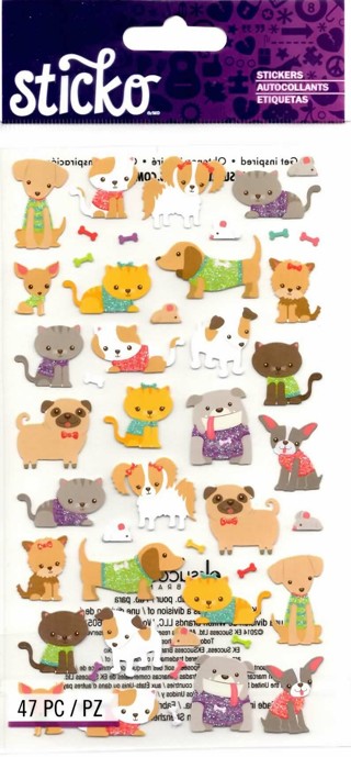Sticko dogs and cats
