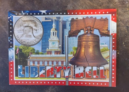 Liberty Bell And Half Dollar Postcard 