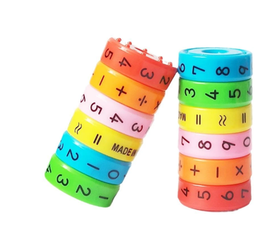 Children Mathematics Numbers Magic Cube Toy Montessori Puzzle Game Kids Learning