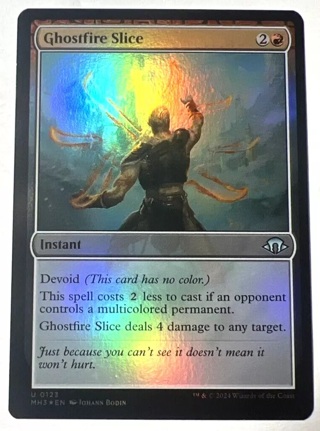 GHOSTFIRE SLICE MAGIC THE GATHERING CARD UNCOMMON INSTANT MODERN HORIZONS