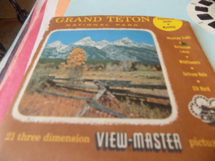 Vintage mid 50's 21 3 dimenstional View Master picture Grand Teton National Park