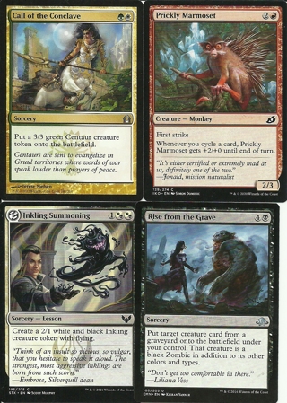 4 MTG Cards:  Rise From The Grave, Eldritch Moon 102/205 Call of the Conclave 146/221