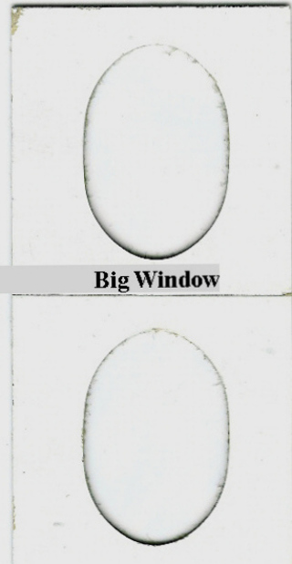5 (five) elongated 2x2's for elongated coins (BIG window)