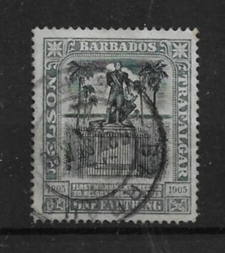 1906 Barbados Sc102 1f Lord Nelson Monument used