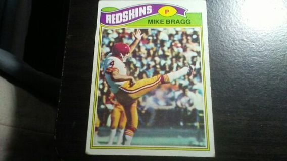 1977 TOPPS MIKE BRAGG WASHINGTON REDSKINS FOOTBALL CARD# 389