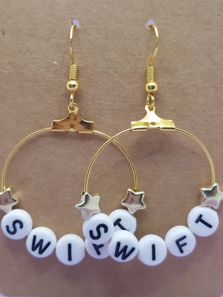 Gold or Silver Hoop Swift Earrings - Choice one