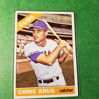 1966 - TOPPS BASEBALL CARD NO. 166 - CHRIS KRUG - CUBS