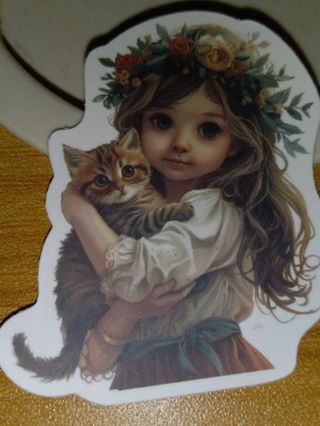 Adorable one vinyl sticker no refunds regular mail only Very nice quality!