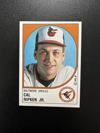 Cal Ripken 1988 Panini Baseball Stickers #13 HOF Sticker Card