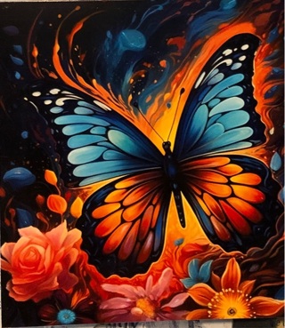 Beautiful Butterfly - 3 x 4” MAGNET - GIN ONLY