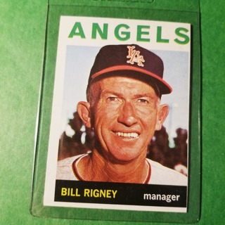 1964 - TOPPS BASEBALL CARD NO. 383 - BILL RIGNEY - ANGELS