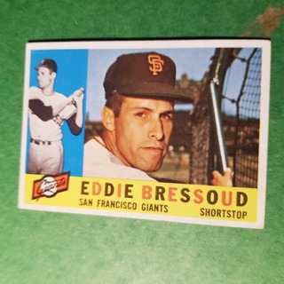 1960 - TOPPS BASEBALL CARD NO. 253 - EDDIE BRESSOUD - GIANTS