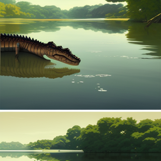 Listia Digital Collectible: A Croc in the Water