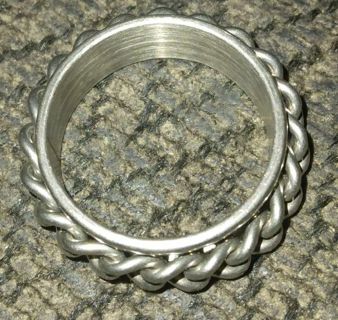 Stainless Steel Spinner Fidget Ring Sz. 6