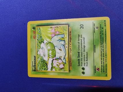 Pokemon Base Set Bulbasaur 44/102