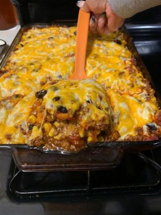 THROW TOGETHER MEXICAN CASSEROLE recipe