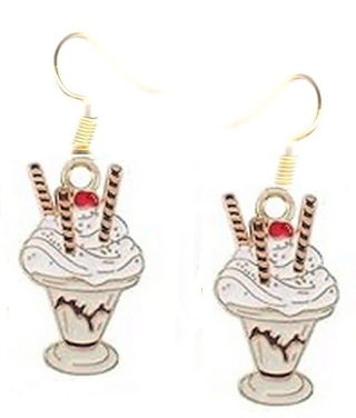 GP ENAMEL ICE CREAM SUNDAE EARRINGS STYLE 2 LOT 3 (PLEASE READ DESCRIPTION