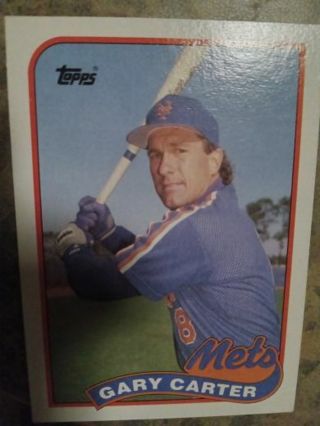 1989 TOPPS GARY CARTER NEW YORK METS BASEBALL CARD# 680