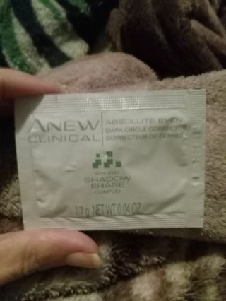 ANEW clinical shadow eraser complex sample avon please order more then 1 item thanks