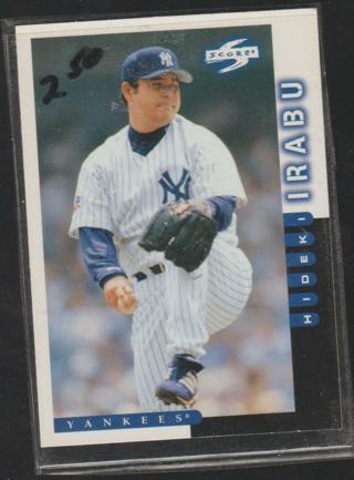 HIDEKI IRABU 1997 Score Baseball Card #14 New York Yankees