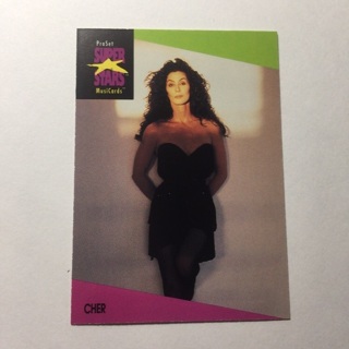 1991 ProSet Super⭐️Stars MusiCards | CHER | Card #38