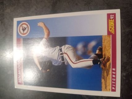 Ben McDonald 1992 Score Baltimore Orioles