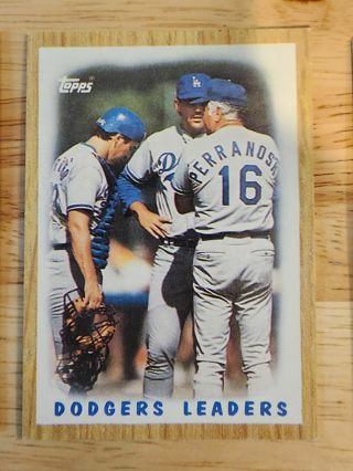 87 Topps Dodgers Leaders #431