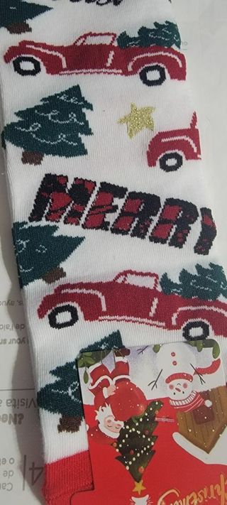 1 pair Christmas adult socks