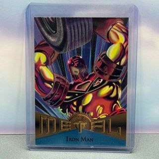 1995 Fleer Marvel Metal Iron Man #23 MCU Trading Card