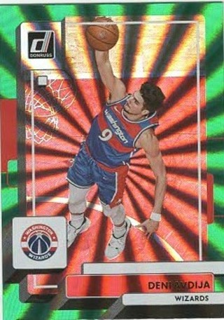 2022-23 Deni Avdija Washington Wizards Holo Green Laser Parallel #178!