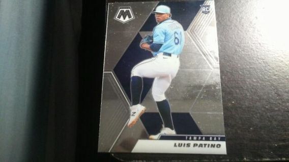 2021 PANINI MOSAIC ROOKIE LUIS PATINO TAMPA BAY DEVIL RAYS BASEBALL CARD# 259