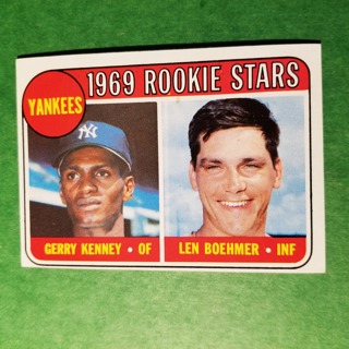 1969 - TOPPS EXMT - NRMT BASEBALL - CARD NO. 519 - 1969 ROOKIE STARS - YANKEES